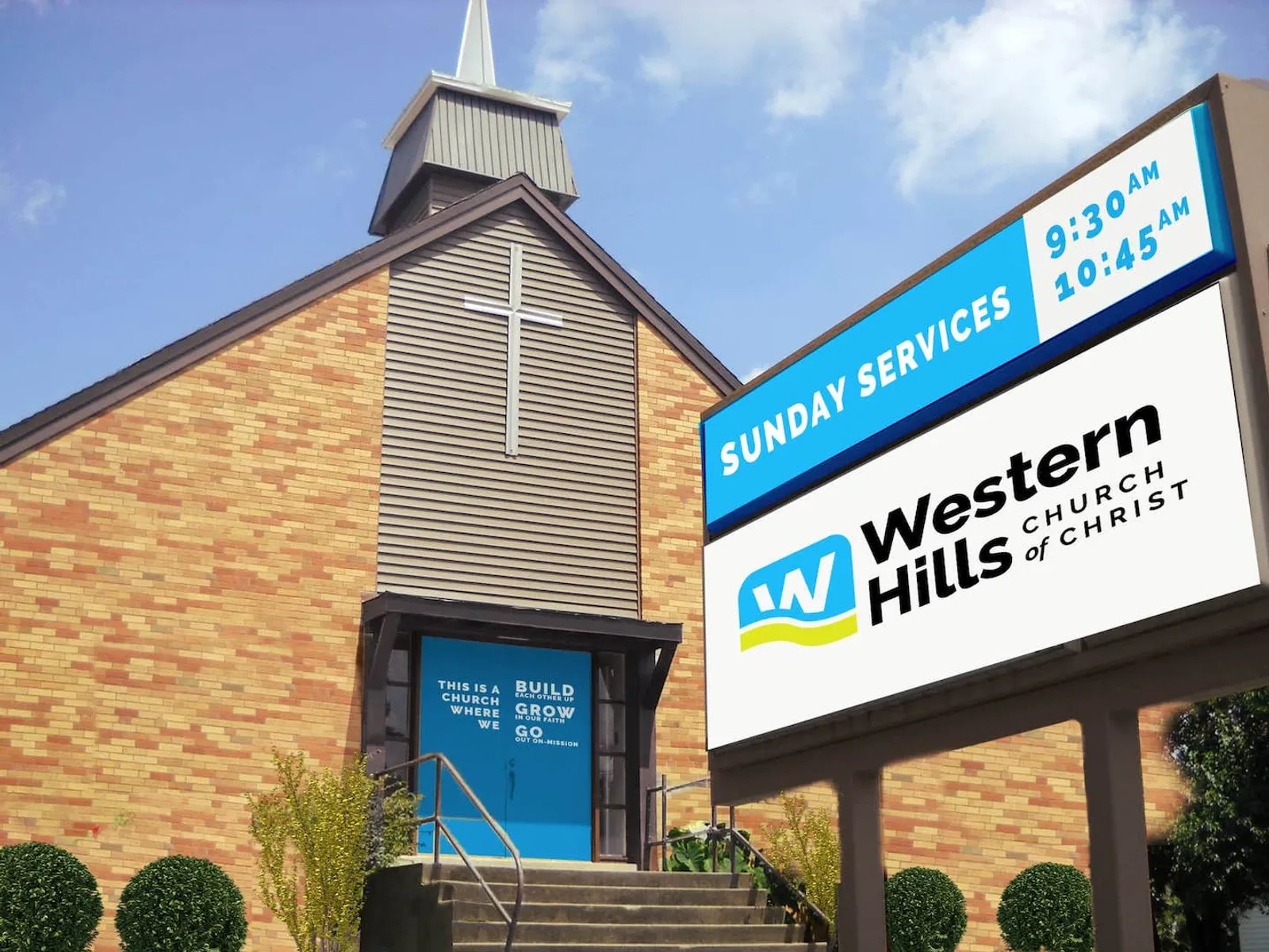 Western Hills Church project mockup
